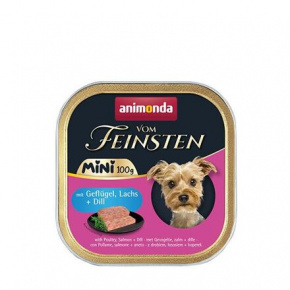 ANIMONDA pate Vom Feinsten MINI - baromfi, lazac, kapor kutyáknak 100 g