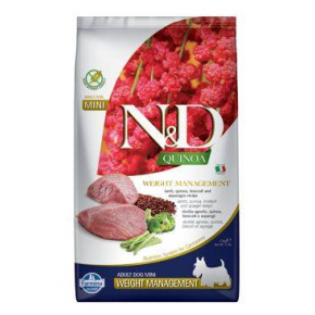 N&D Quinoa DOG Weight Mnmgnt Lamb & Brokkoli Mini 800g