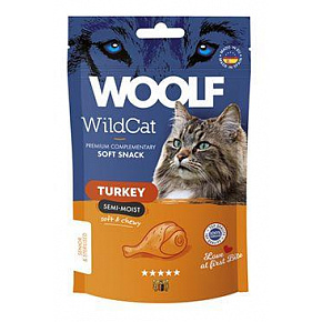 WOOLF WildCat Félnedves Snack Pulyka 50g