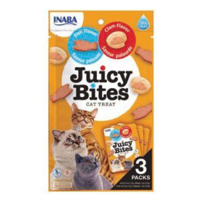 Churu Cat Juicy Bites Fish&Clam íz 3x11,3g