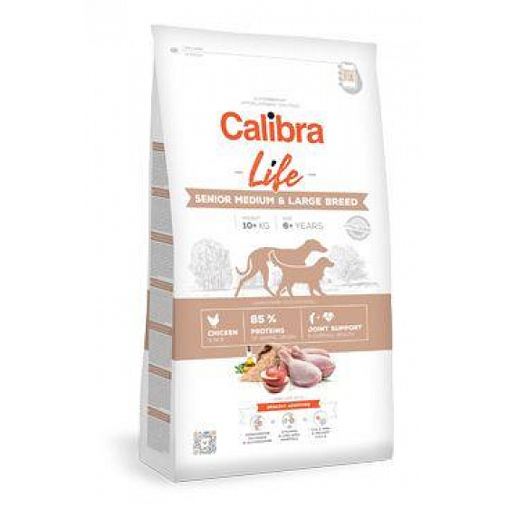 Calibra Dog Life Senior Medium & Large csirke 12kg