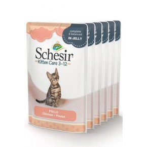 Schesir Cat pocket cica csirke 6x85g