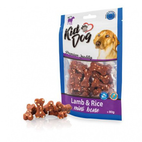 KIDDOG bárányhús rizzsel MINI kockákkal 80 g