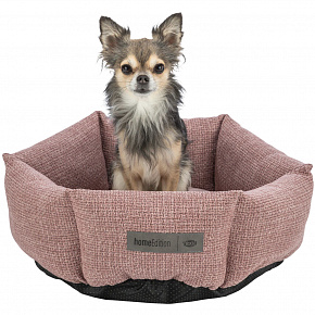 VIVIANA kerek bársony fekhely, 50 cm, antik rózsaszín