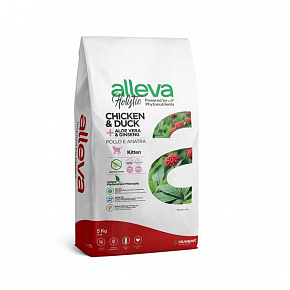 Alleva HOLISTIC macska cica csirke & kacsa & aloe vera & gingseng 5 kg Alleva HOLISTIC macska cica csirke & kacsa & aloe vera & gingseng 5 kg