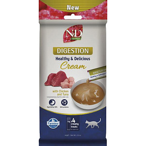 Pamlsok Farmina Creamy N&D Quinoa Cat Digestion with Chicken & Tuna Adult 60 g