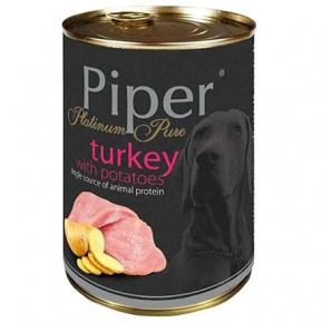 PIPER PLATINUM PURE pulyka burgonyával, kutyakonzerv, 400 g