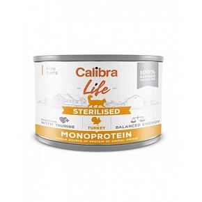 Calibra KONZERVA cat Life Sterilised turkey  6 x 200 g