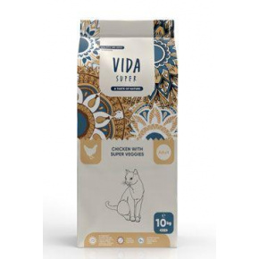 Kraftia VIDA SUPER CAT Adult csirke és zöldségek 10kg