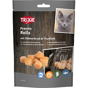 PREMIO csirke és tonhalas tekercs, 50 g PREMIO csirke és tonhalas tekercs, 50 g