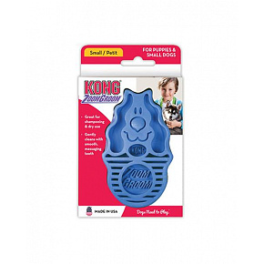 Kong gumifésű ZoomGroom kék L - 11,5 × 7 × 2,5 cm
