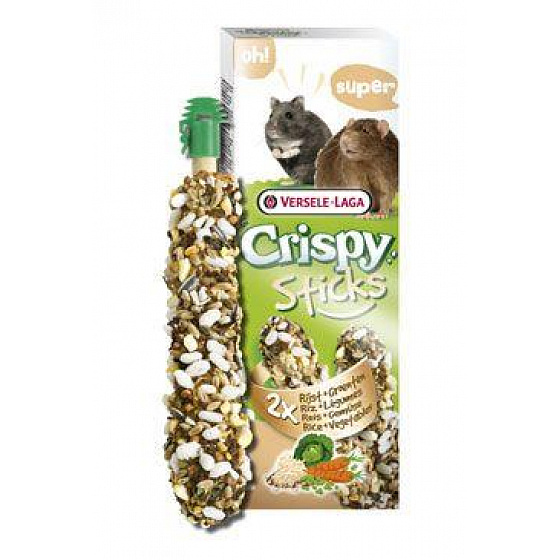 VL Crispy Sticks Hörcsögöknek-Patkányoknak Rizs&Zöldségek 2x55g