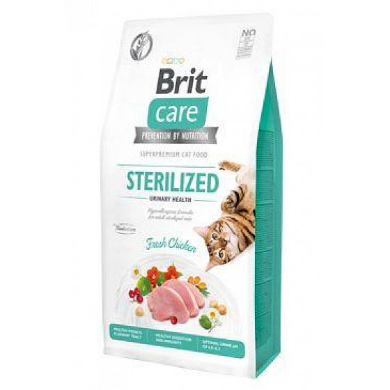 Brit Care Cat GF Sterilizált Húgyúti egészség 7kg