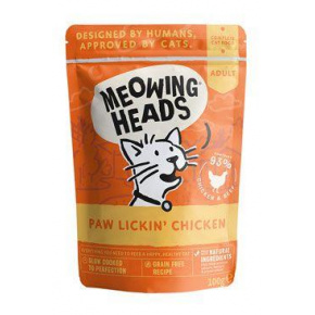 MEOWING HEADS Mancsnyaló csirke zseb 100g