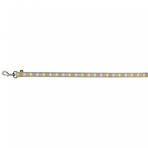 Póráz Modern Art BLOOMS XS-S 1,20 m/15 mm zöld - SALE