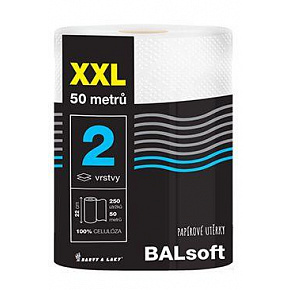 Balsoft XXL többcélú papírtörlőkendő, 50m-es tekercs