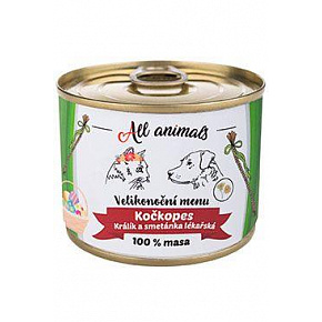 All Animals kutyamacská konz. Húsvéti nyuszi+sm. 200g