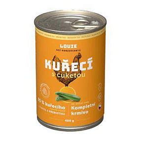 Louie Dog konz. Csirke cukkinivel és prebiotikumokkal 400g Louie Dog konz. Csirke cukkinivel és prebiotikumokkal 400g