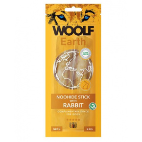 Pamlsok Woolf Dog Earth NOOHIDE L nyúl rúd 85 g