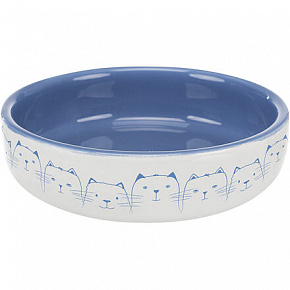 Kerámia alacsony tál, rövid orrú macskáknak 0,3l/11 cm Kerámia alacsony tál, rövid orrú macskáknak 0,3l/11 cm