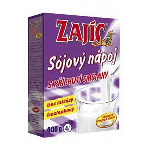 Zajíc szójaital tejszínnel doboz 400g