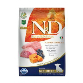 N&D Pumpkin DOG Puppy Mini Lamb & Blueberries 2,5kg