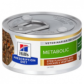 HILLS PD Fe Adult METABOLIC STEW Chicken&Veg Konzerva 82 g HILLS PD Fe Adult METABOLIC STEW Chicken&Veg Konzerva 82 g