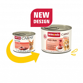 ANIMONDA konzerv CARNY Cica - marhahús + pulyka 200g