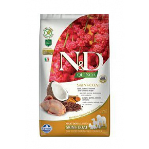 N&D Quinoa DOG Skin & Coat fürj és kókusz 2,5kg