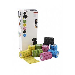 KRUUSE Fun-Flex kisállat kötszer 7,5 cm x 4,5 m, 10 db