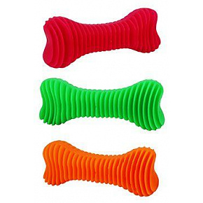 Kutya játék csont fogászati bordázott úszó 12cm SP Kutya játék csont fogászati bordázott úszó 12cm SP