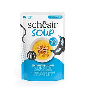 Schesir Cat tasak Felnőtt Leves tonhal/tintahal 40g