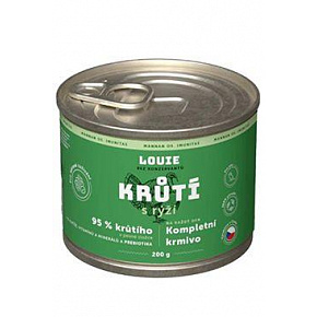 Louie Dog konz. Pulyka rizzsel és prebiotikumokkal 200g