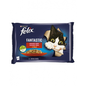 Nestlé FELIX Fantastic cat Multipack nyúl és bárány zselés kapszula 4x85 g