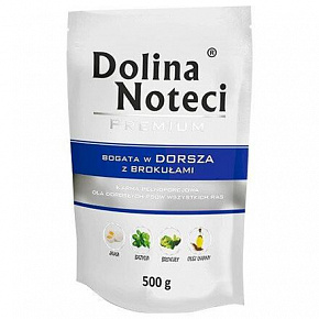 DOLINA NOTECI PREMIUM tőkehal brokkolival kapszula kutyáknak 500 g DOLINA NOTECI PREMIUM tőkehal brokkolival kapszula kutyáknak 500 g
