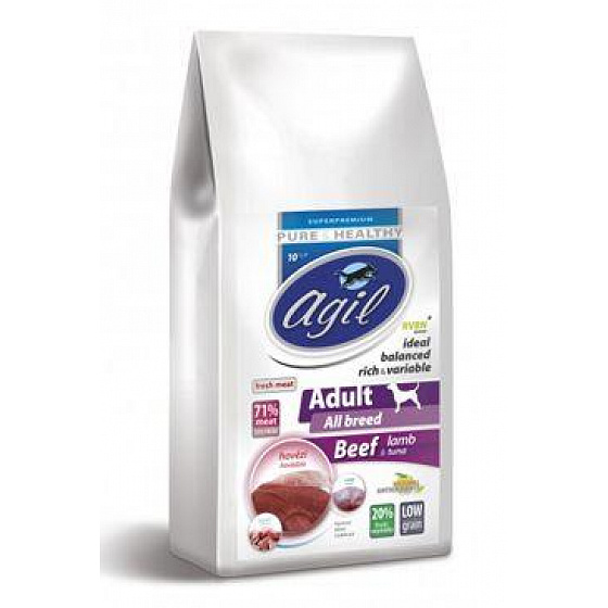 Agil Adult All Breed Low Grain Marha&Bárány&Tonhal 10kg