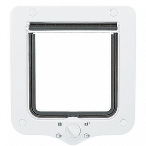 Átjáróajtó macskának, 4 irányú, 20x22cm, fehér Átjáróajtó macskának, 4 irányú, 20x22cm, fehér