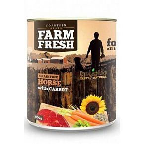 Farm Fresh Kutya Ló sárgarépával konzerv 800g