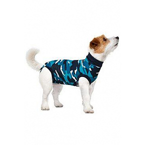 Obleček ochranný Suitical Dog BLUE CAMO 67cm L