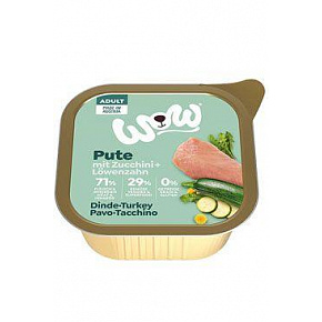 WOW Dog pástétom Felnőtt pulyka cukkinivel 150g