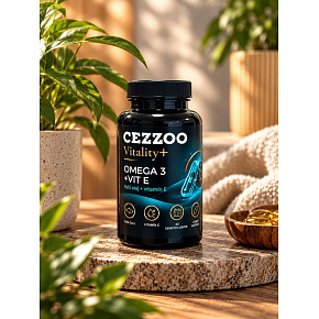 CEZZOO Vitality+ Omega3 + Vit E 60 lágyzselatin kapszula