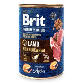 Brit Premium Dog by Nature konzerv bárány és hajdina 400g