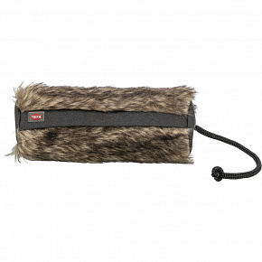 Kutyakiképző - szőrme, plüss/poliészter 6 x 20 cm, nyúlszőr utánzat fekete Kutyakiképző - szőrme, plüss/poliészter 6 x 20 cm, nyúlszőr utánzat fekete