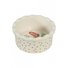 Miska keramická COSY hlodavec 150ml puntíky Zolux