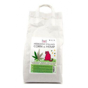 Rebel Cat természetes, csomós alom Corn&Hemp 7l