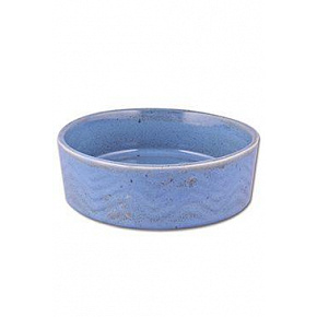 Zig Zag kerámia tál 12cm kék 0,34l