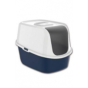 Toalett macska Just Eazy fedett 51x38,9x38,7cm, sötét. kék