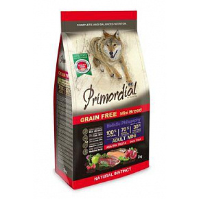 Primordial Dog GF Mini Adult Pisztráng&Kacsa 2kg Primordial Dog GF Mini Adult Pisztráng&Kacsa 2kg