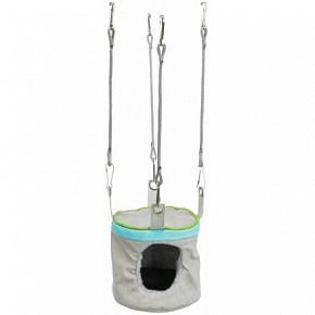 Zörgő barlang hörcsögnek, ketrecbe akasztható 10x9 cm