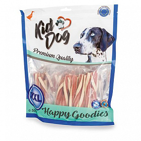 KIDDOG kacsa szendvics tőkehallal, csavart 500 g KIDDOG kacsa szendvics tőkehallal, csavart 500 g